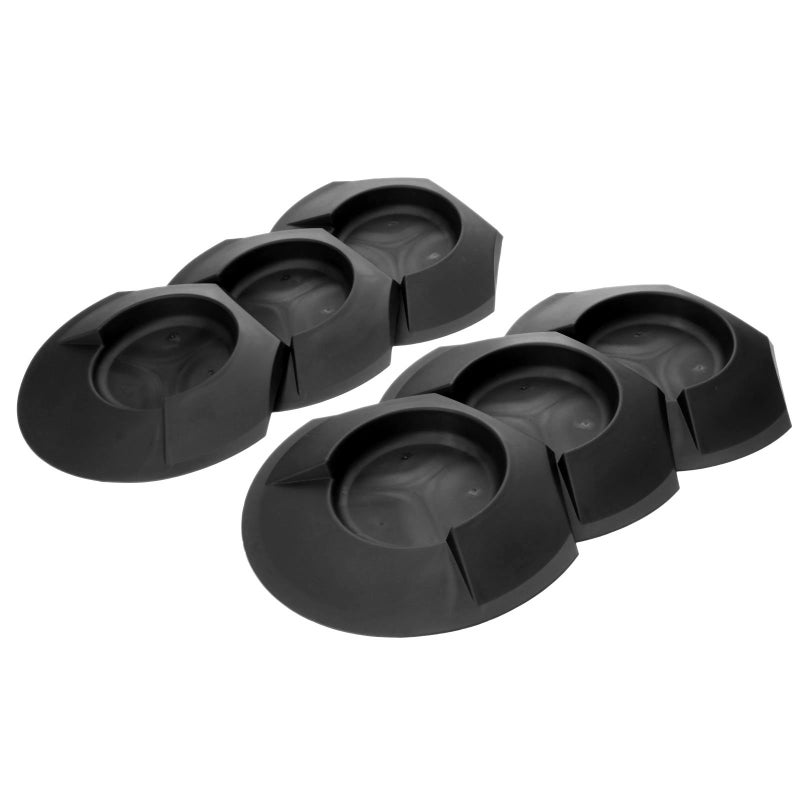 MUXSAM 6 Pieces All-Direction Putter Cups Practice Black Golf Putting Cup Golf Training Cup Golf Practicing Hole Putting Aid Putter Training Aid Fit for Beginner Golf Training Accessory - Image 2